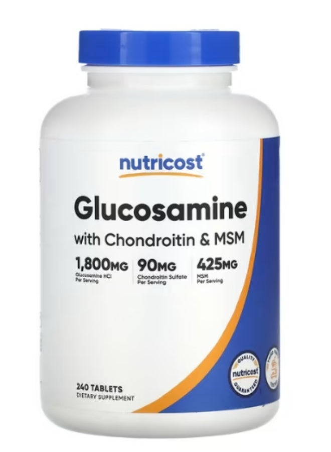 نوتريكوست، جلوكوزامين مع كوندرويتين وMSM، 240 قرصًا